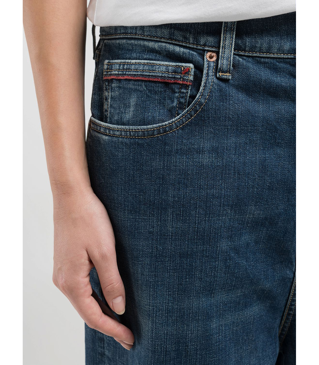 バギーフィットMARGOTT ストレッチインディゴデニム 詳細画像 ダークブルー 6